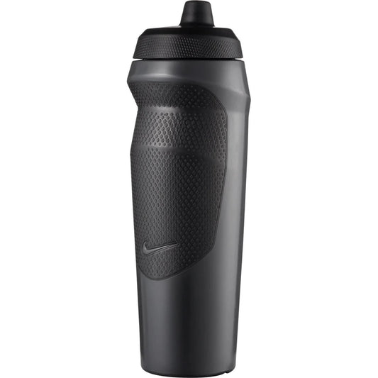 Refurbished Nike Hype Sport Rubber Squeeze Water Bottle 20 Oz (Anthracite/Black)