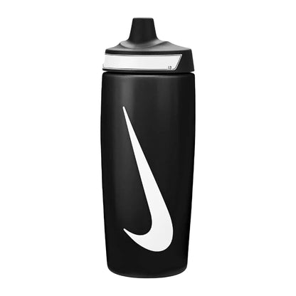 Nike Refuel Bottle Grip 18OZ Leak-Proof Sports Water Bottle with Ergonomic Design (Black)