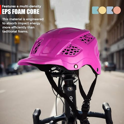 Koko Dragon Kids Skating & Cycling Helmet | Protective Gear for Boys & Girls (Pink)