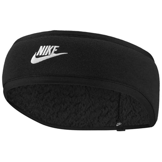 NIKE MEN'S HEADBAND CLUB FLEECE 2.0 (Black/White)