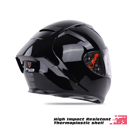 Ignyte IGN-4 ISI/DOT Certified Full Face Helmet with Outer Anti-Fog Clear Visor and Inner Smoke Sun Shield