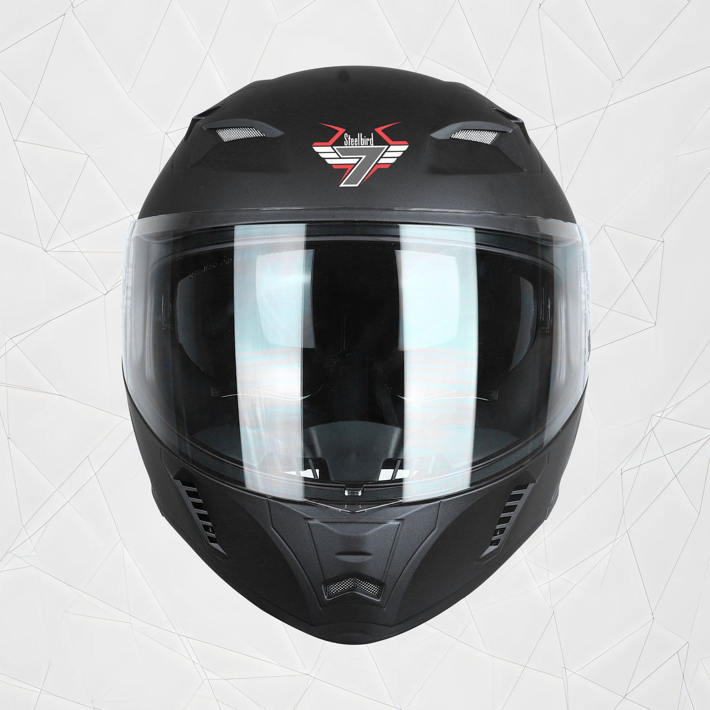 Steelbird SBA-20 7Wings ISI Certified Flip-Up Helmet with Black Spoiler for Men and Women with Inner Smoke Sun Shield (Glossy H. Grey)