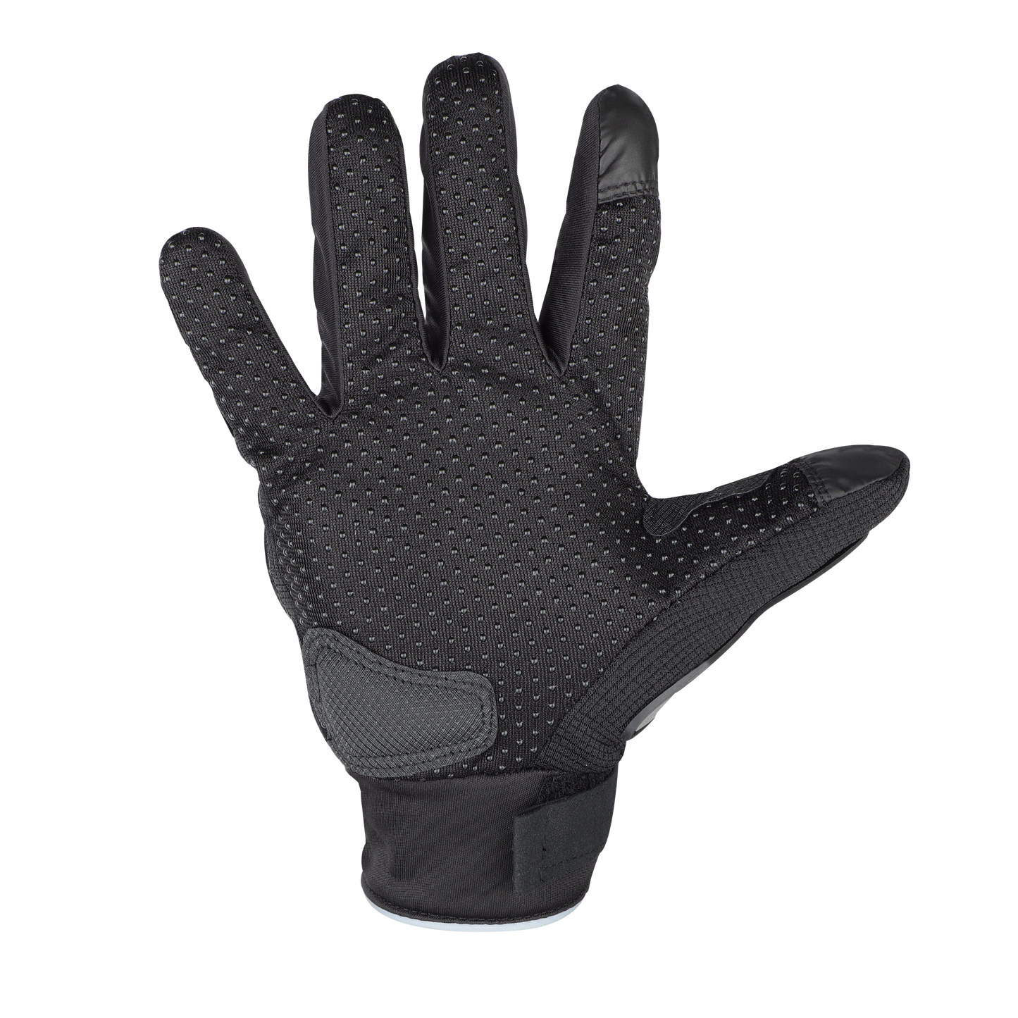 Refurbished Steelbird Full Finger Bike Riding Gloves with Touch Screen Sensitivity at Thumb and Index Finger, Protective Off-Road Motorbike Racing (Black Grey)