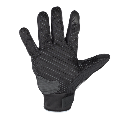 Refurbished Steelbird Full Finger Bike Riding Gloves with Touch Screen Sensitivity at Thumb and Index Finger, Protective Off-Road Motorbike Racing (Black Grey)