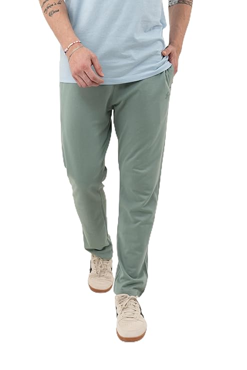 DCYPHR Men's Lightweight Terry Track Pants - Ice Green