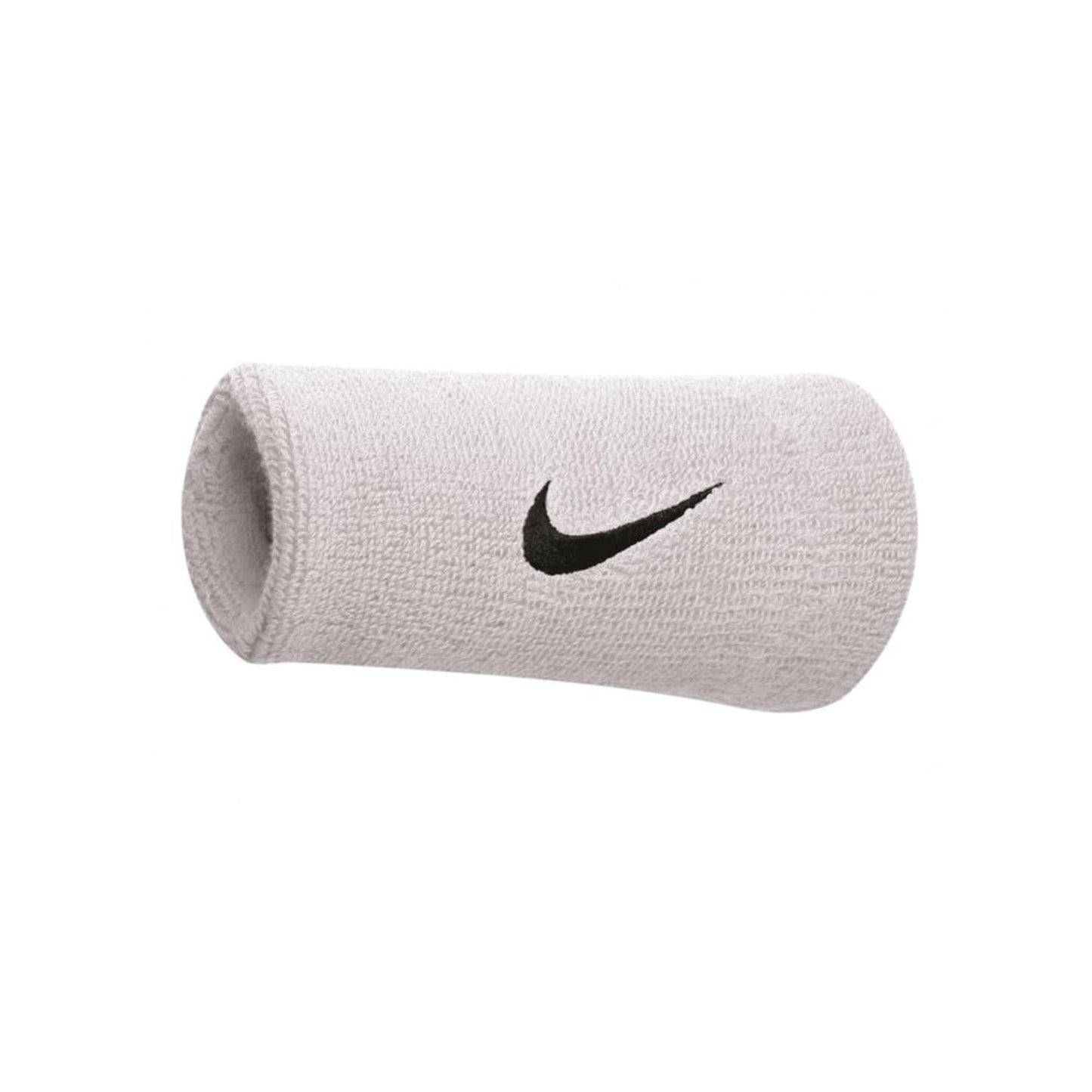 Nike Swoosh Doublewide Wristbands (White/Black)
