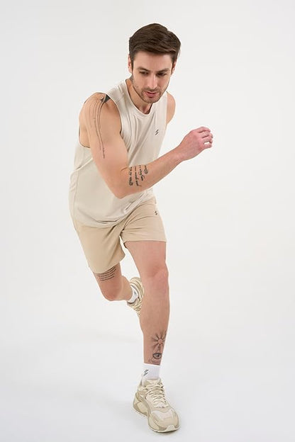 DCYPHR Men's AUSM5X™ Shorts- Ivory Mist