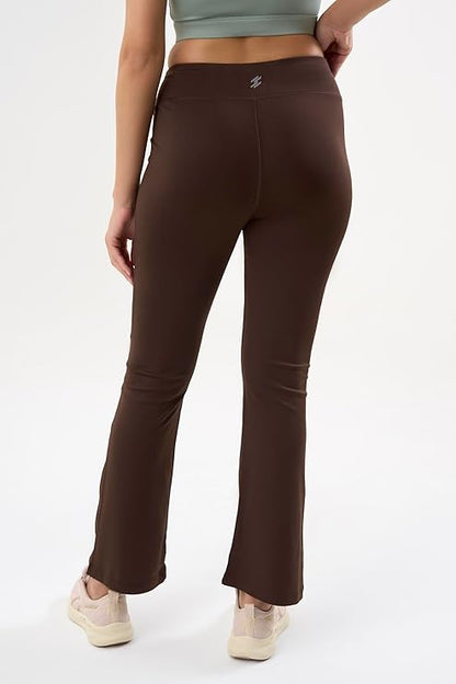 DCYPHR Women's High-Rise Flair Pants -Coco