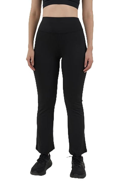 DCYPHR Women's High-Rise Flair Pants- Black