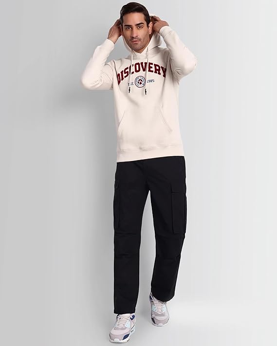 DCYPHR Discovery Varsity 1985 Hoodie - Light Beige