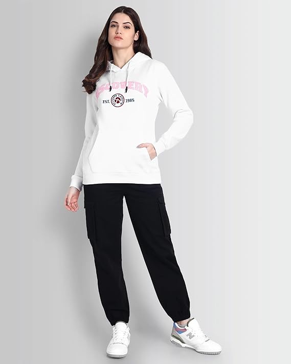 DCYPHR Discovery Varsity 1985 Hoodie - Bright White