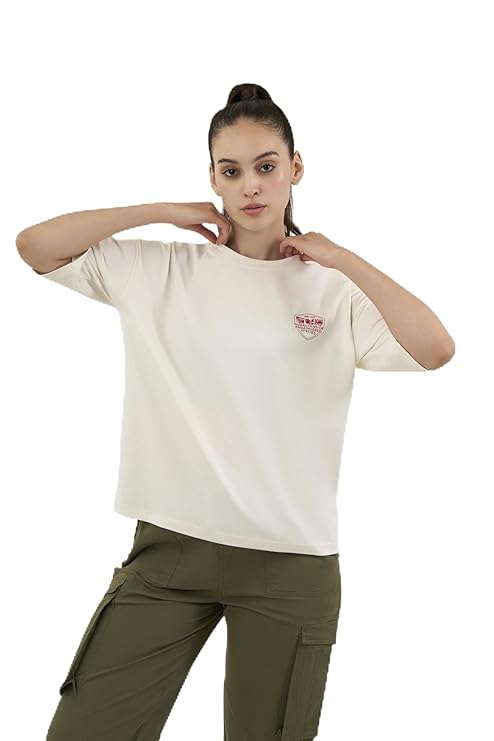 DCYPHR Discovery Women's Galapagos Penguin Graphic Tee- Off-White