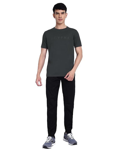 DCYPHR Essentials Stretch Brand Tee- Charcoal