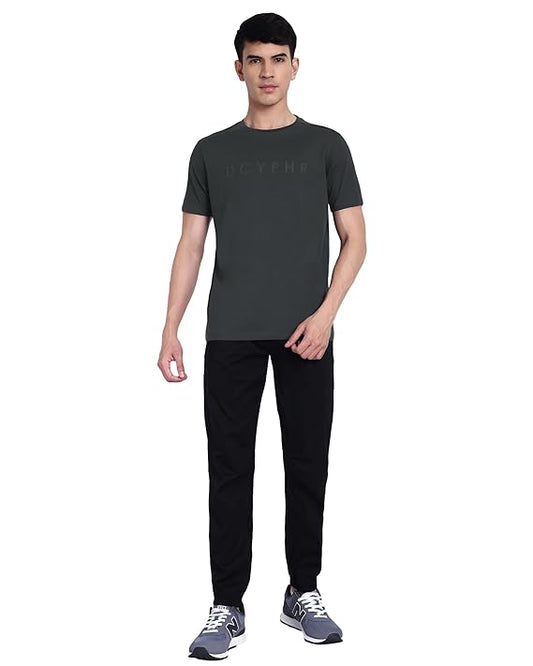 DCYPHR Essentials Stretch Brand Tee- Charcoal