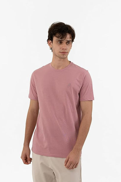 DCYPHR Men's Core Lite Crewneck Tee- Dusk Pink