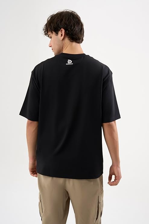 DCYPHR Discovery Men's Moon Explorer Graphic Tee- Black