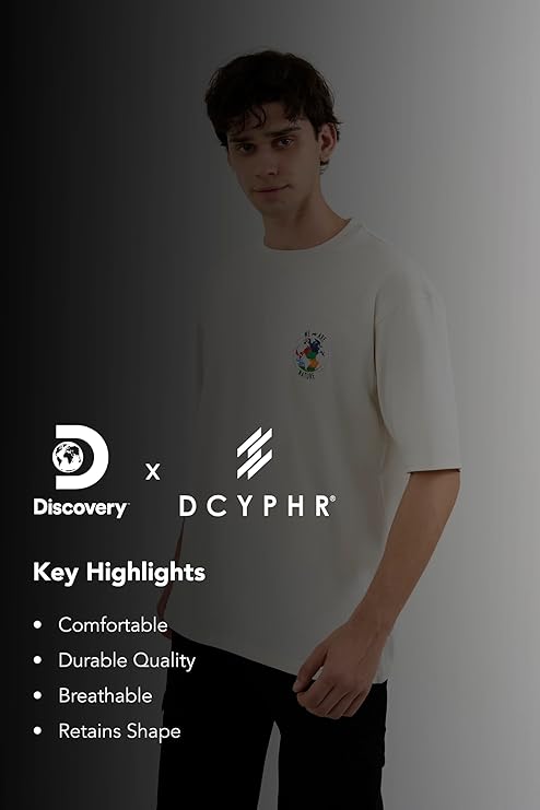 DCYPHR Discovery Men's We are Nature Graphic Tee-Off-White