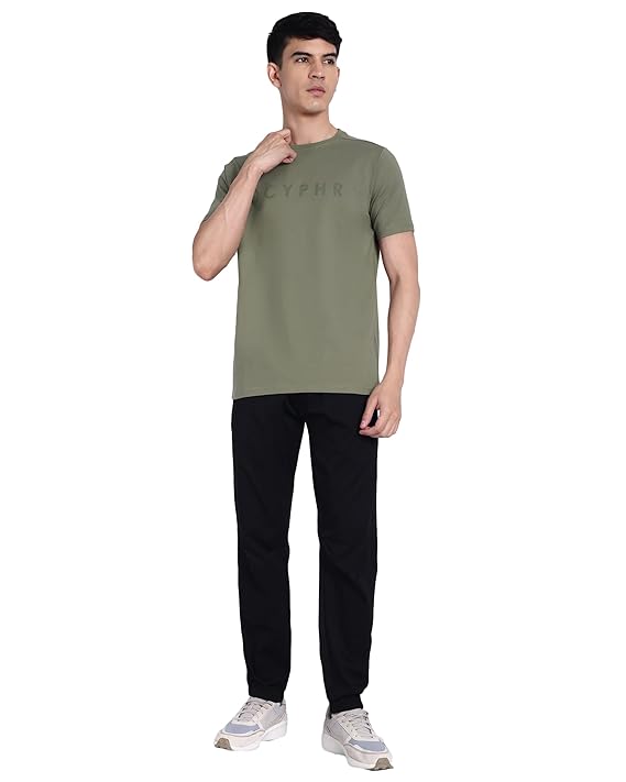 DCYPHR Essentials Stretch Brand Tee- Mud