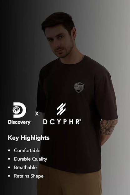 DCYPHR Discovery Men's Jaguar Graphic Tee- Truffle