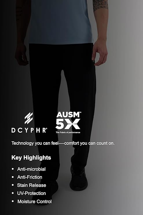 DCYPHR Men's AUSM5X™ Trackpants- Black
