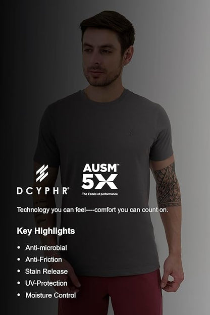 DCYPHR Men's Core Lite Crewneck Tee -Titanium