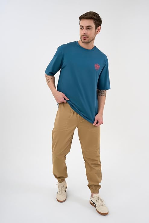 DCYPHR Discovery Men's Orangutan Graphic Tee-Deep Teal