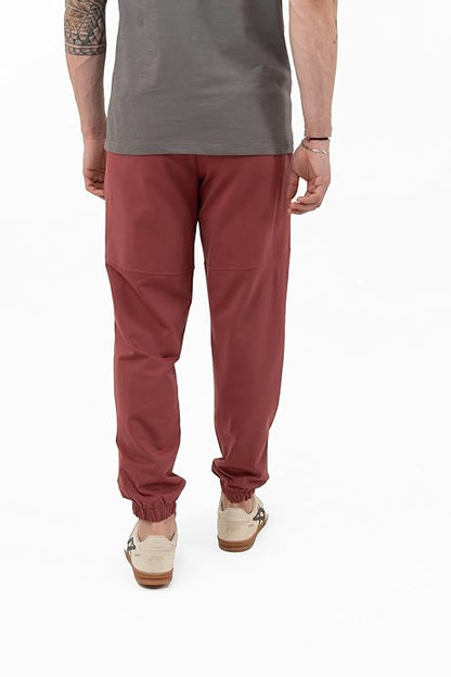 DCYPHR Men's Enduro Stretch Joggers- Rose Wood
