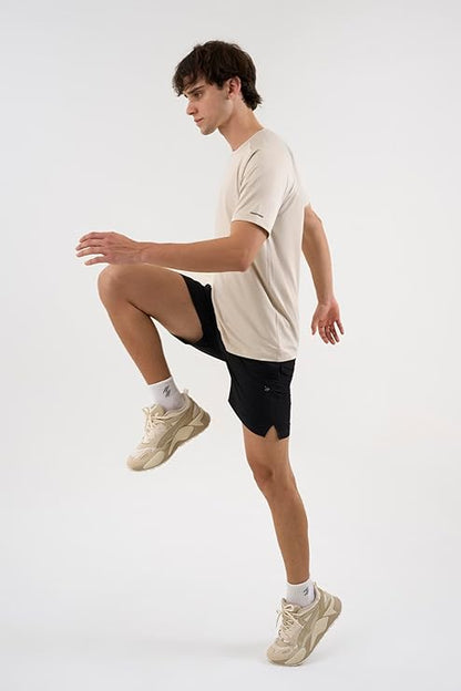 DCYPHR Men's AUSM5X™ Raglan Tee- Ivory Mist