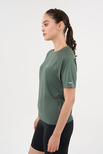 DCYPHR Women's AUSM5X™ Raglan Tee- Deep Emerald