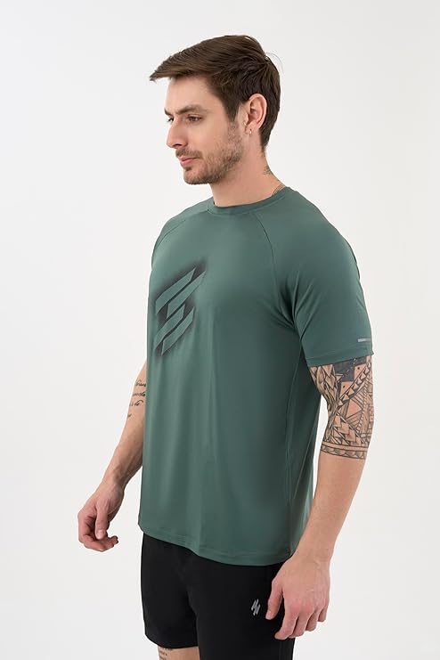 DCYPHR Men's AUSM5X™ Crewneck Tee- Deep Emerald