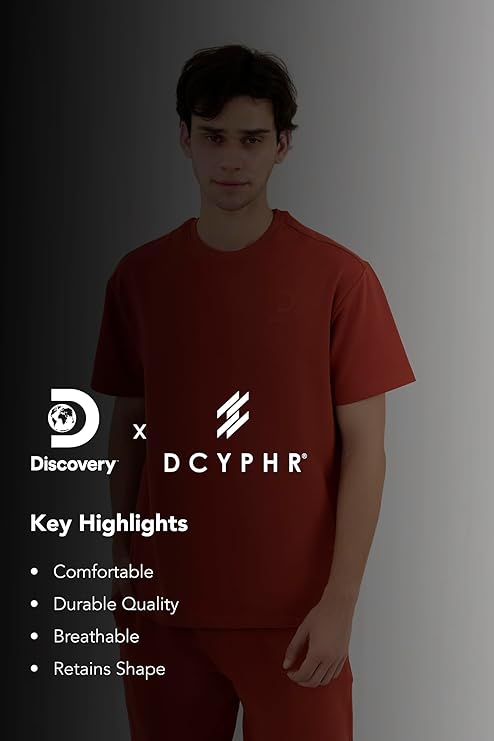 DCYPHR Discovery Men's Lounge Explorer Tee- Burnt Orange