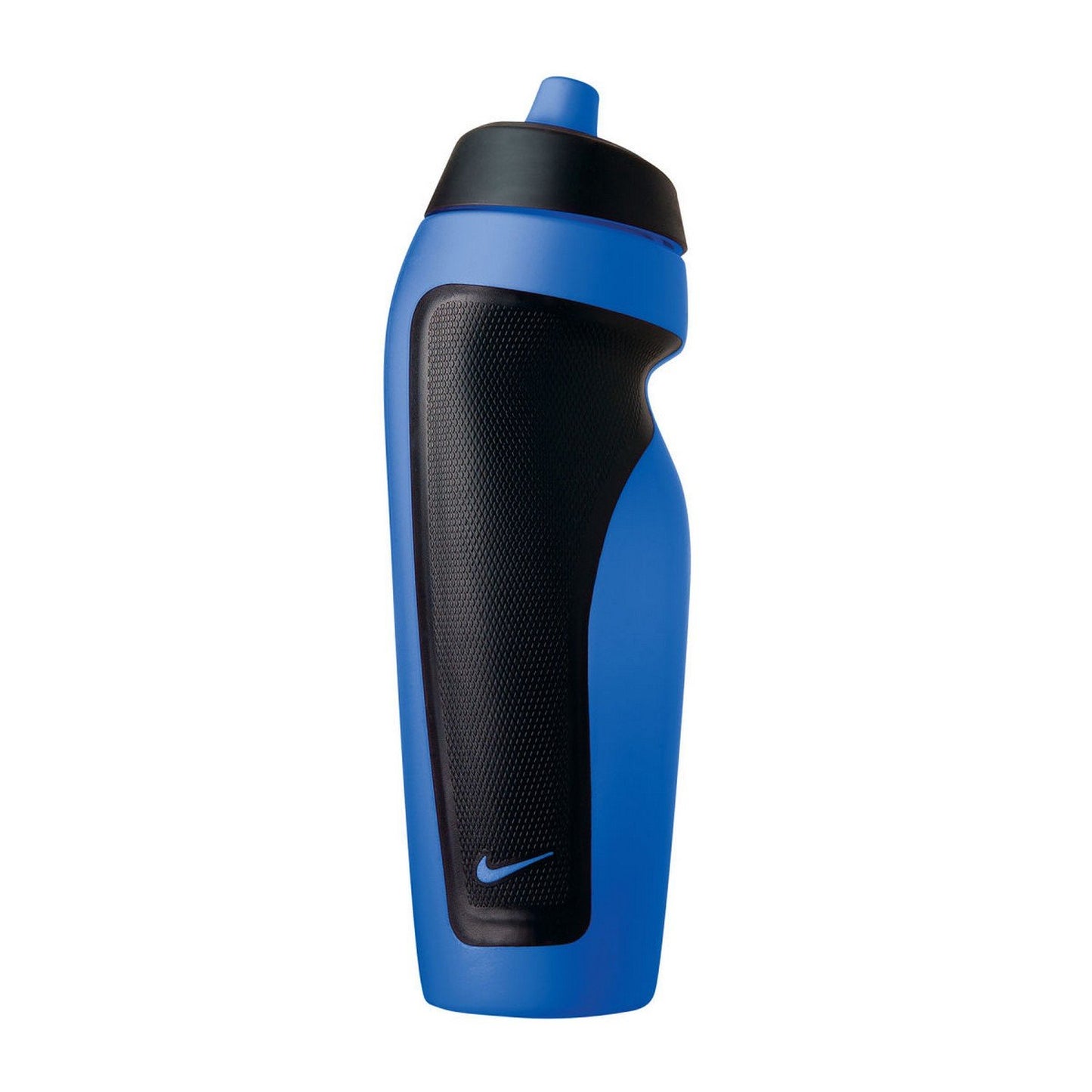 Refurbished Nike Sport Plastic Water Bottle, Squeeze 20 OZ (Royal Blue/Black)