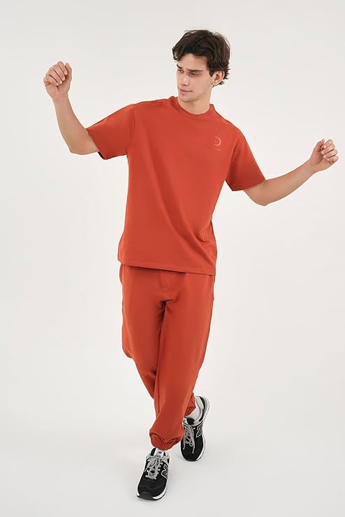 DCYPHR Discovery Men's Lounge Explorer Tee- Burnt Orange
