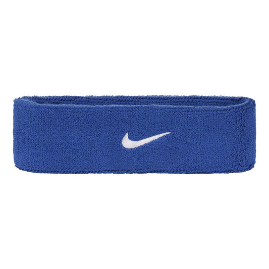 Refurbished NIKE Swoosh Cotton Headband Royal (Blue/White/Sweat Absorbent)