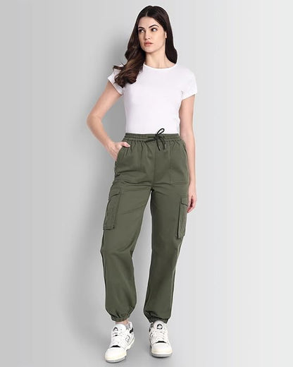 DCYPHR Street Grid Cargo Joggers - Green