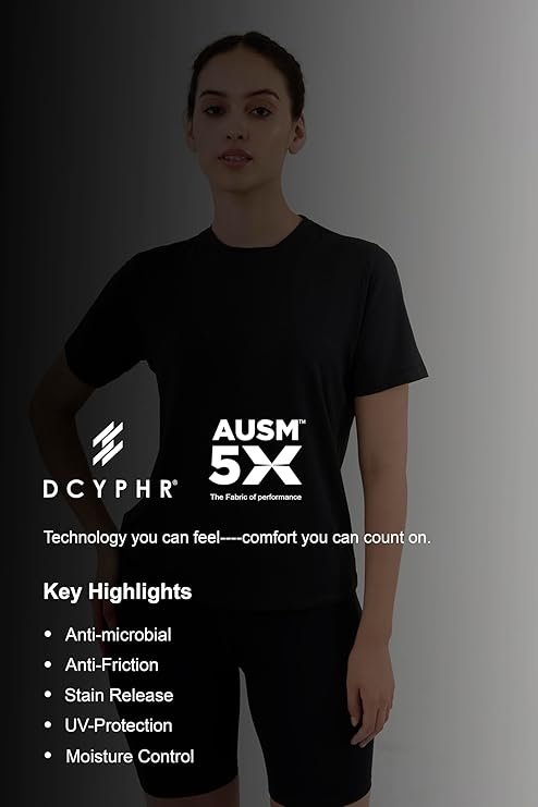 DCYPHR Women's AUSM5X™ Mesh Tee- Dark Night