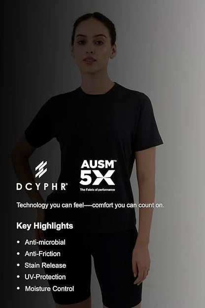 DCYPHR Women's AUSM5X™ Mesh Tee- Dark Night