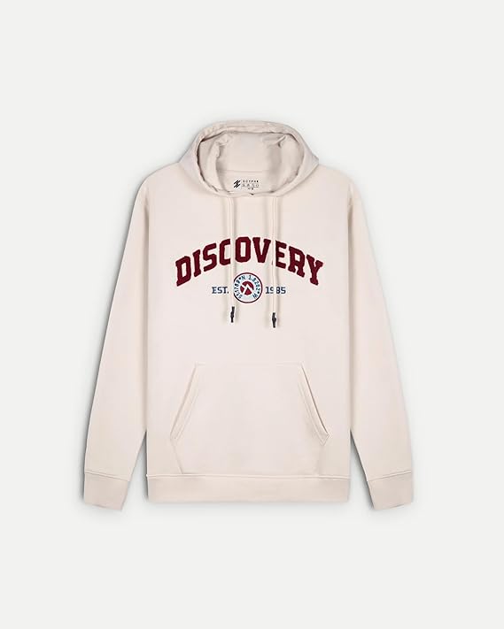 DCYPHR Discovery Varsity 1985 Hoodie - Light Beige