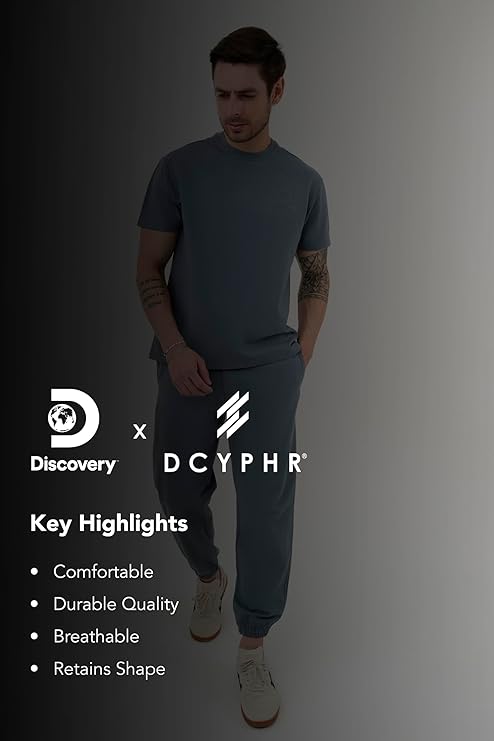 DCYPHR Discovery Men's Lounge Explorer Joggers- Dark Cloud
