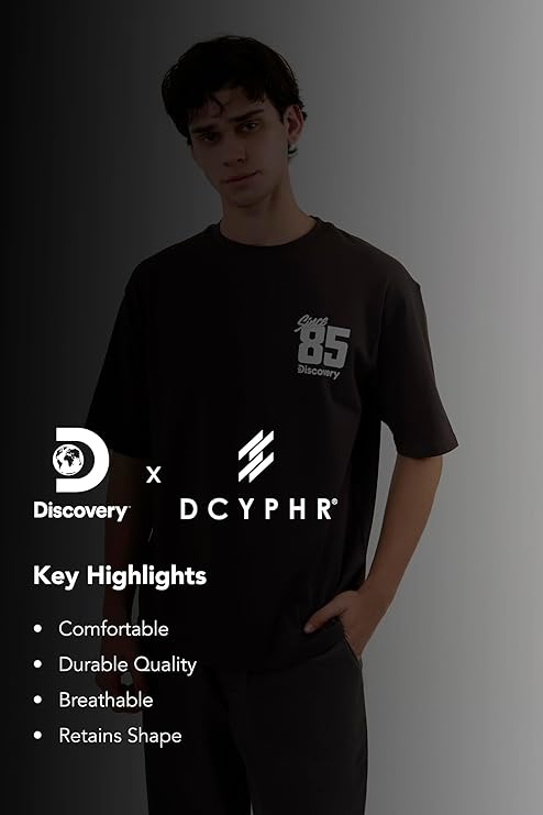 DCYPHR Discovery Men's 1985 Graphic Tee- Truffle