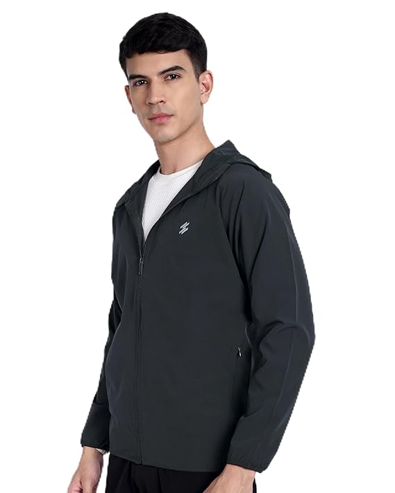 DCYPHR Active Explorer Windbreaker- Charcoal