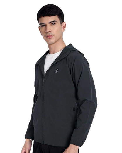 DCYPHR Active Explorer Windbreaker- Charcoal