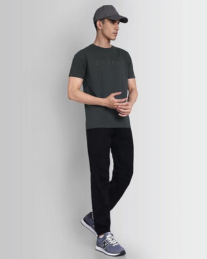 DCYPHR Essentials Stretch Brand Tee- Charcoal
