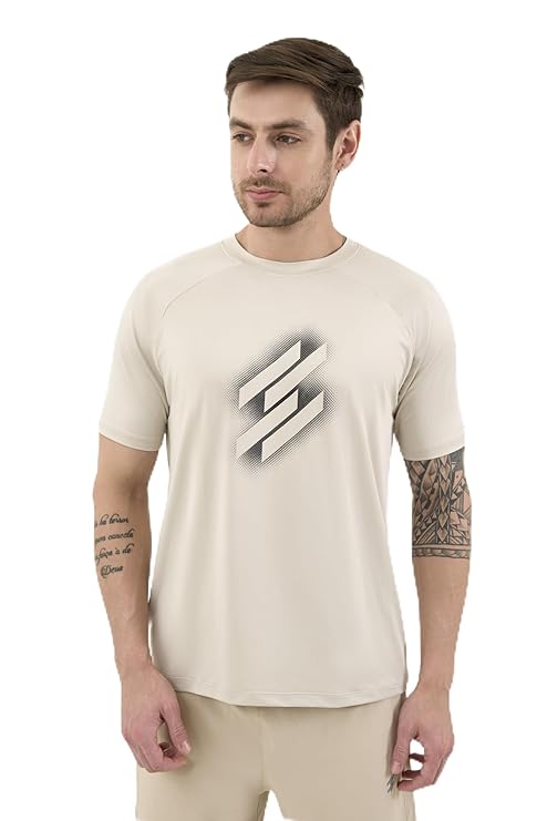 DCYPHR Men's AUSM5X™ Crewneck Tee- Ivory Mist