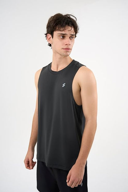 DCYPHR Men's AUSM5X™ Mesh Tank Top- Dark Night
