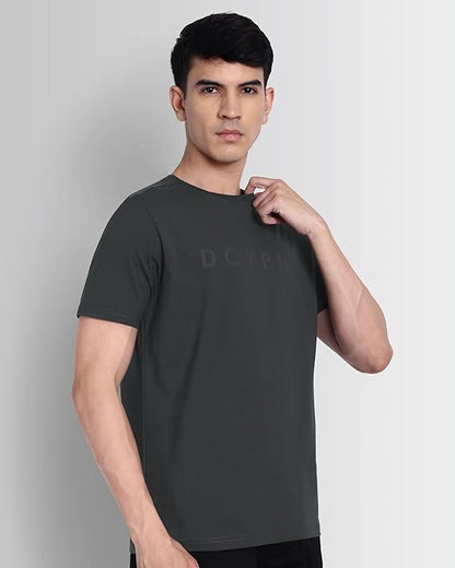 DCYPHR Essentials Stretch Brand Tee- Charcoal