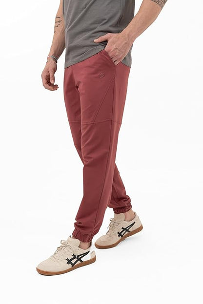 DCYPHR Men's Enduro Stretch Joggers- Rose Wood