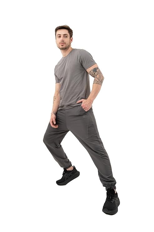 DCYPHR Men's Enduro Stretch Joggers- Gun Metal