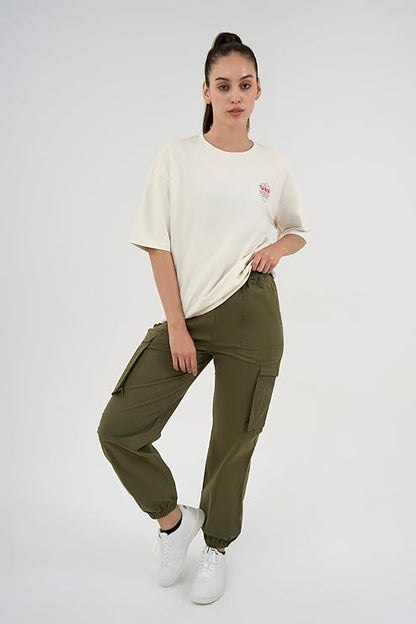 DCYPHR Discovery Women's Galapagos Penguin Graphic Tee- Off-White