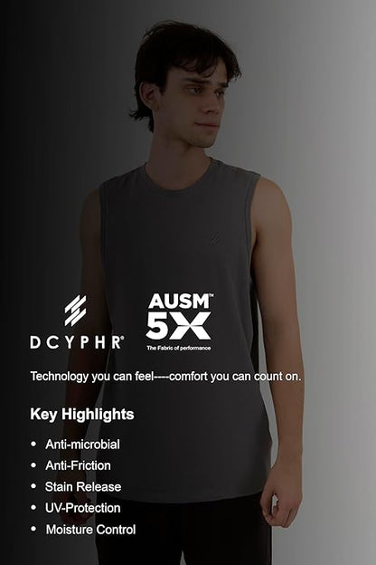 DCYPHR Men's Core Lite Flex Tee -Titanium